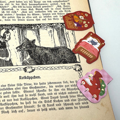 Schneewittchen / Der gestiefelte Kater  - Magnetlesezeichen Set