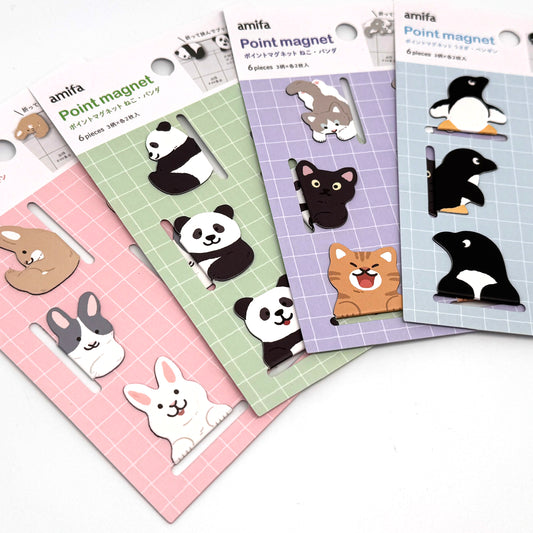 Tiere - Magnetlesezeichen, Lesezeichen, Bookmarks
