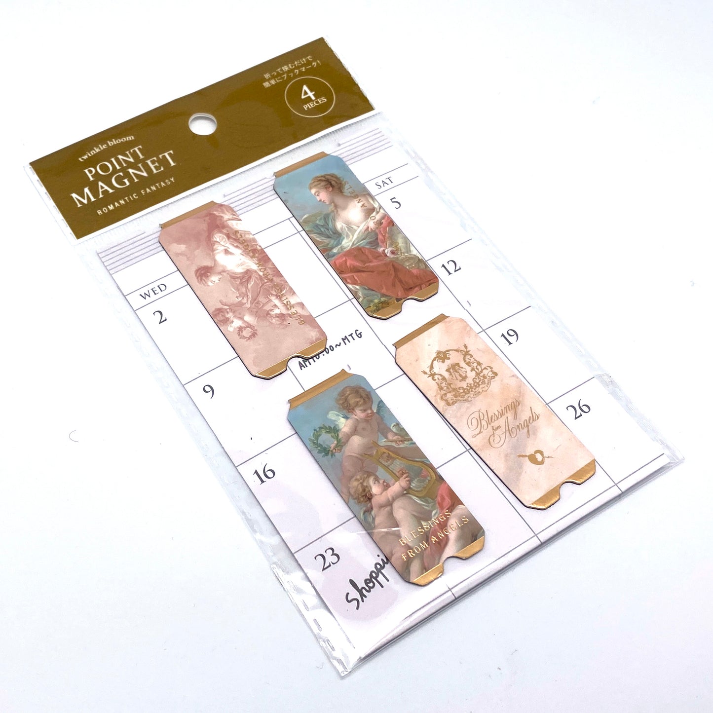 Romantic Fantasy - Magnetlesezeichen  Bookmarks  je 4 Stück