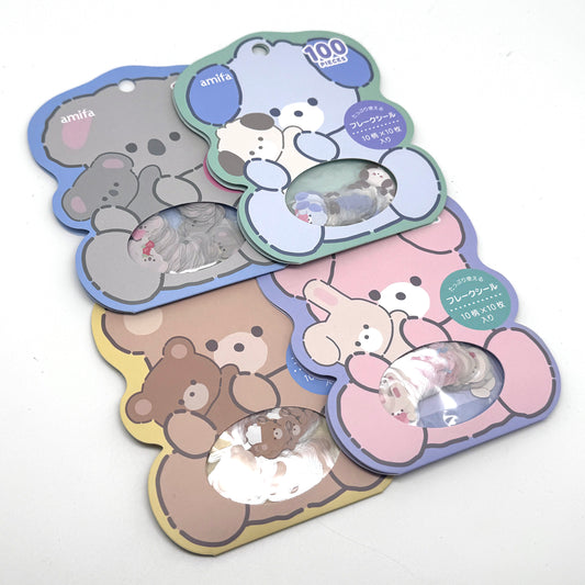 Tier-Sets Koala, Bären, Hasen, Hunde - Aufkleber / Sticker