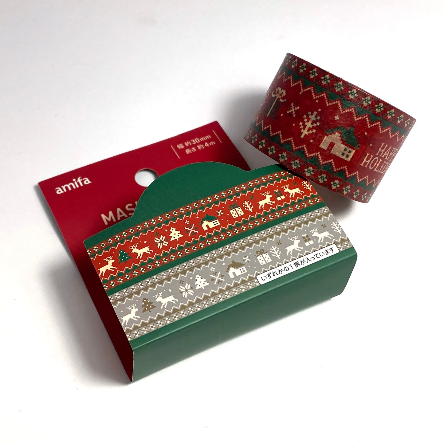 Skandinavisches Happy Holidays Tape 30mm x 4M