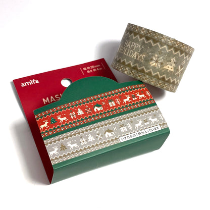 Skandinavisches Happy Holidays Tape 30mm x 4M