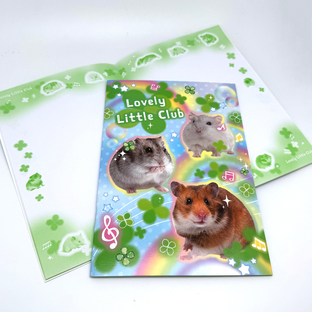 Little Animals - Notizheft A5 mit Sticker blank mit Hintergrunddruck