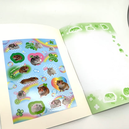 Little Animals - Notizheft A5 mit Sticker blank mit Hintergrunddruck