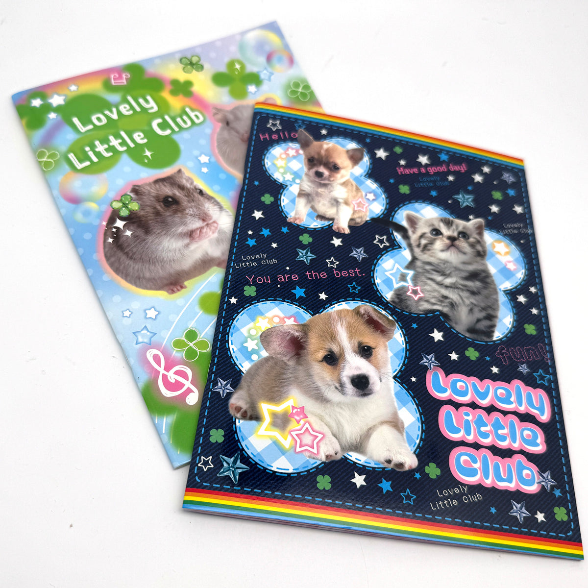 Little Animals - Notizheft A5 mit Sticker blank mit Hintergrunddruck