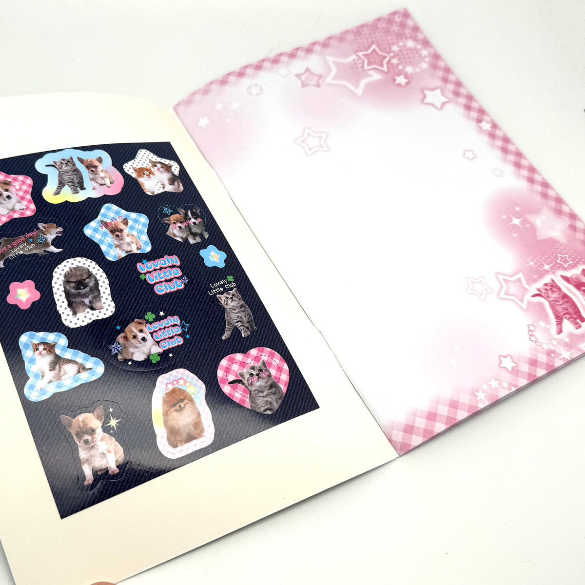 Little Animals - Notizheft A5 mit Sticker blank mit Hintergrunddruck