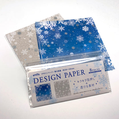 Origami  Papier transparent - Eisblumen