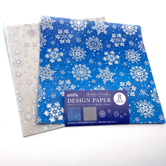 Origami  Papier transparent - Eisblumen