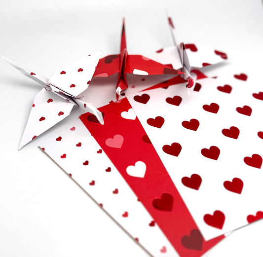 Herzen - Origami Papier