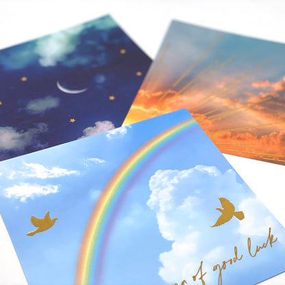 Origami Design Papier - Himmel Regenbogen