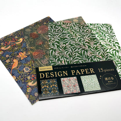 William Morris - Origami Papier transparent