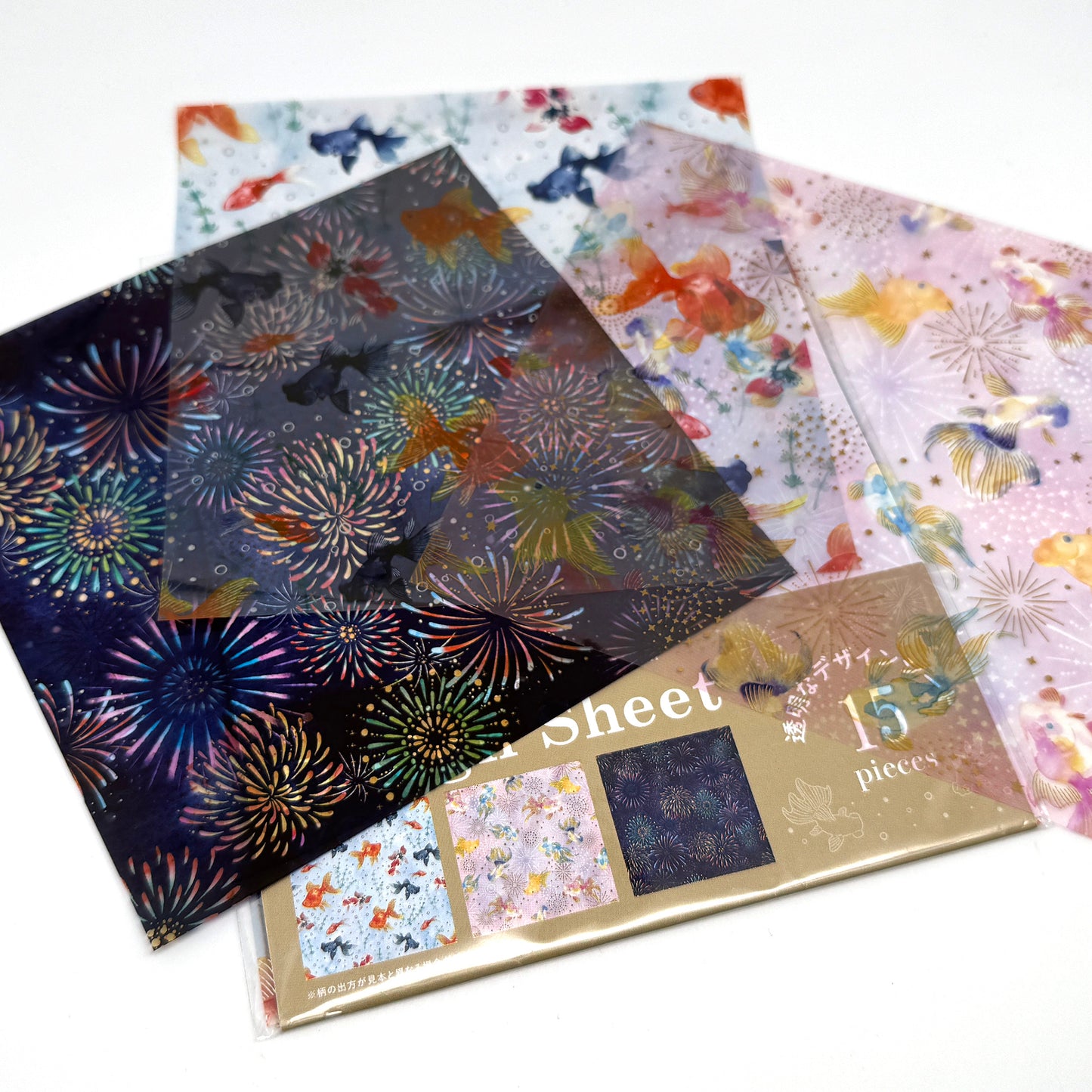 Im Wasser - Origami  Papier transparent