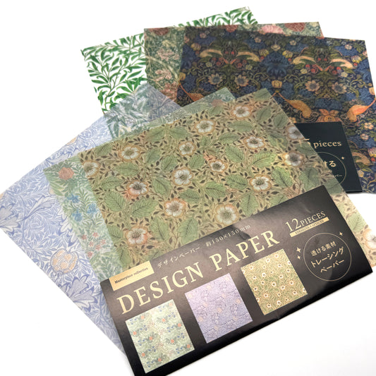 William Morris - Origami Papier transparent