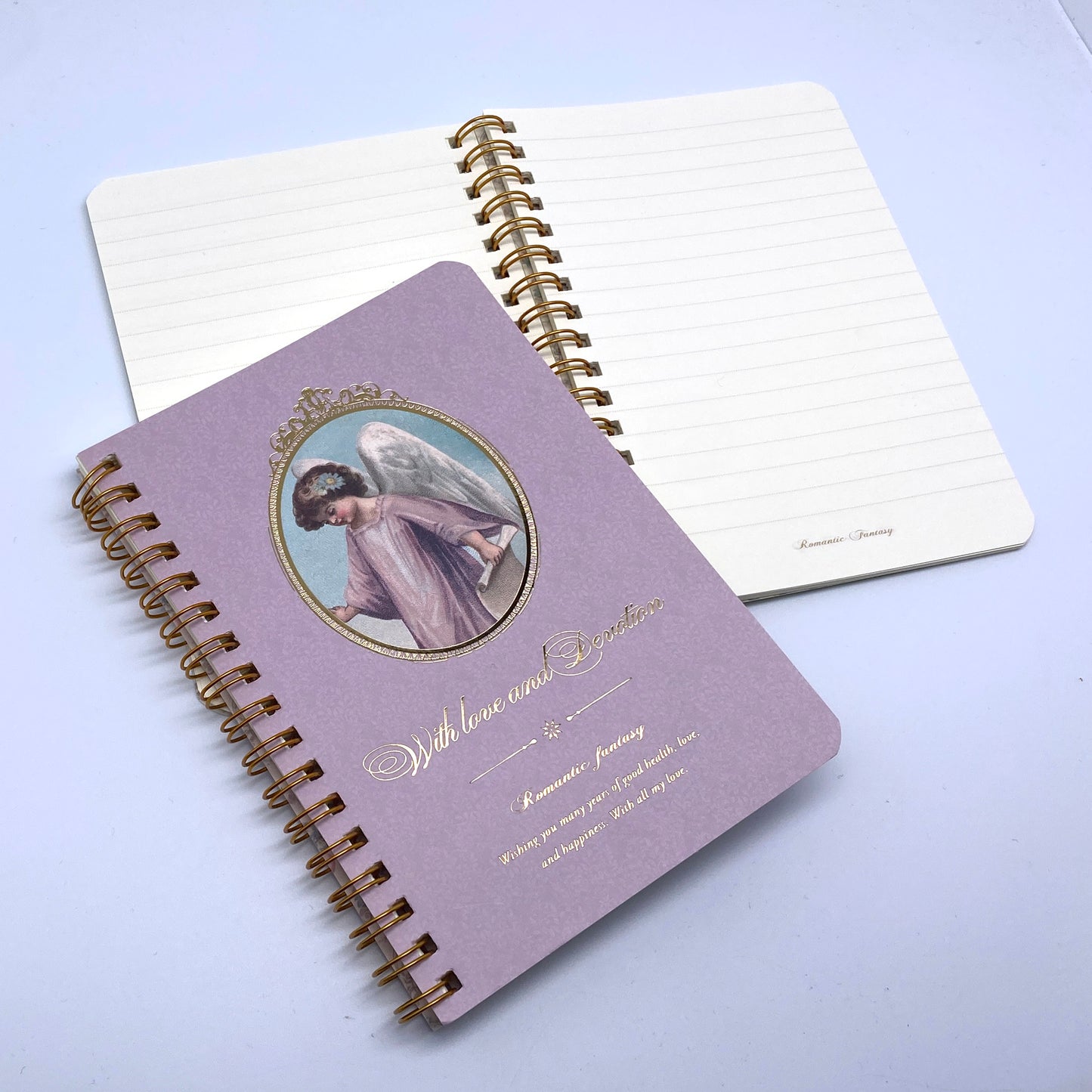 Engel - Notizheft A6 liniert - Ringheftung