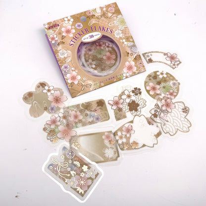 Blumen - Etiketten Sticker, Aufkleber