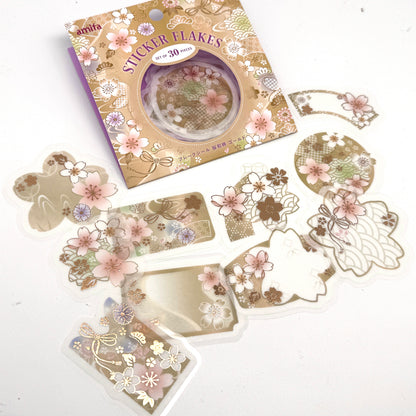 Blumen - Etiketten Sticker, Aufkleber