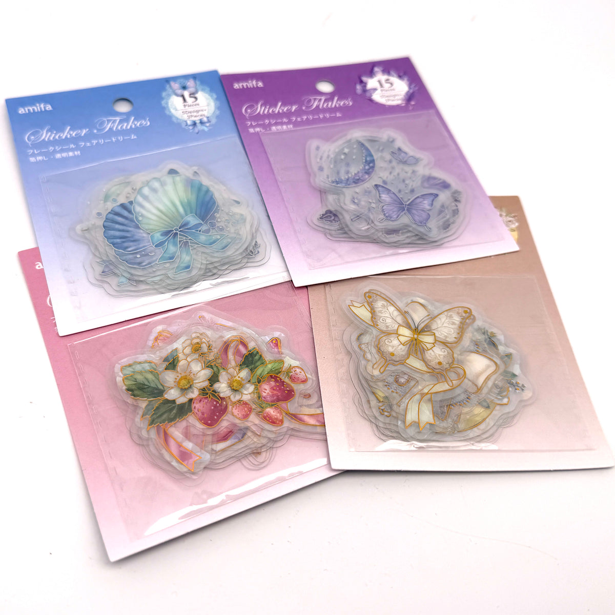 ✨ Folienaufkleber „Feentraum“ – Sticker mit Goldfolie & Glitzereffekt ✨