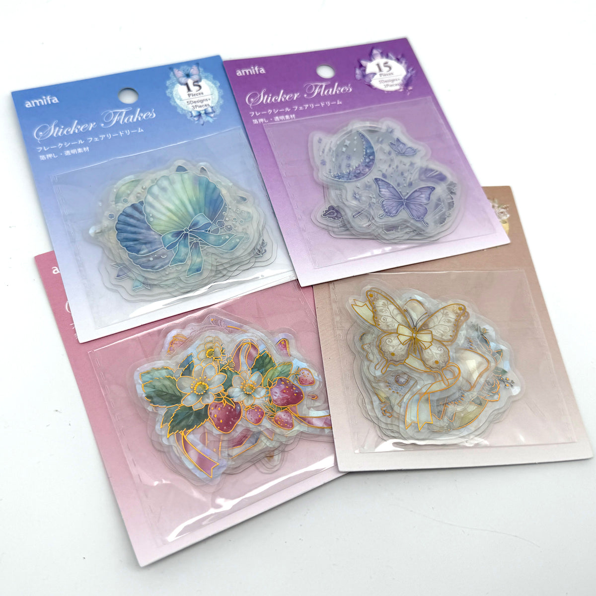 ✨ Folienaufkleber „Feentraum“ – Sticker mit Goldfolie & Glitzereffekt ✨