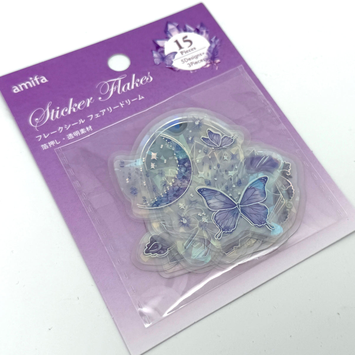 ✨ Folienaufkleber „Feentraum“ – Sticker mit Goldfolie & Glitzereffekt ✨