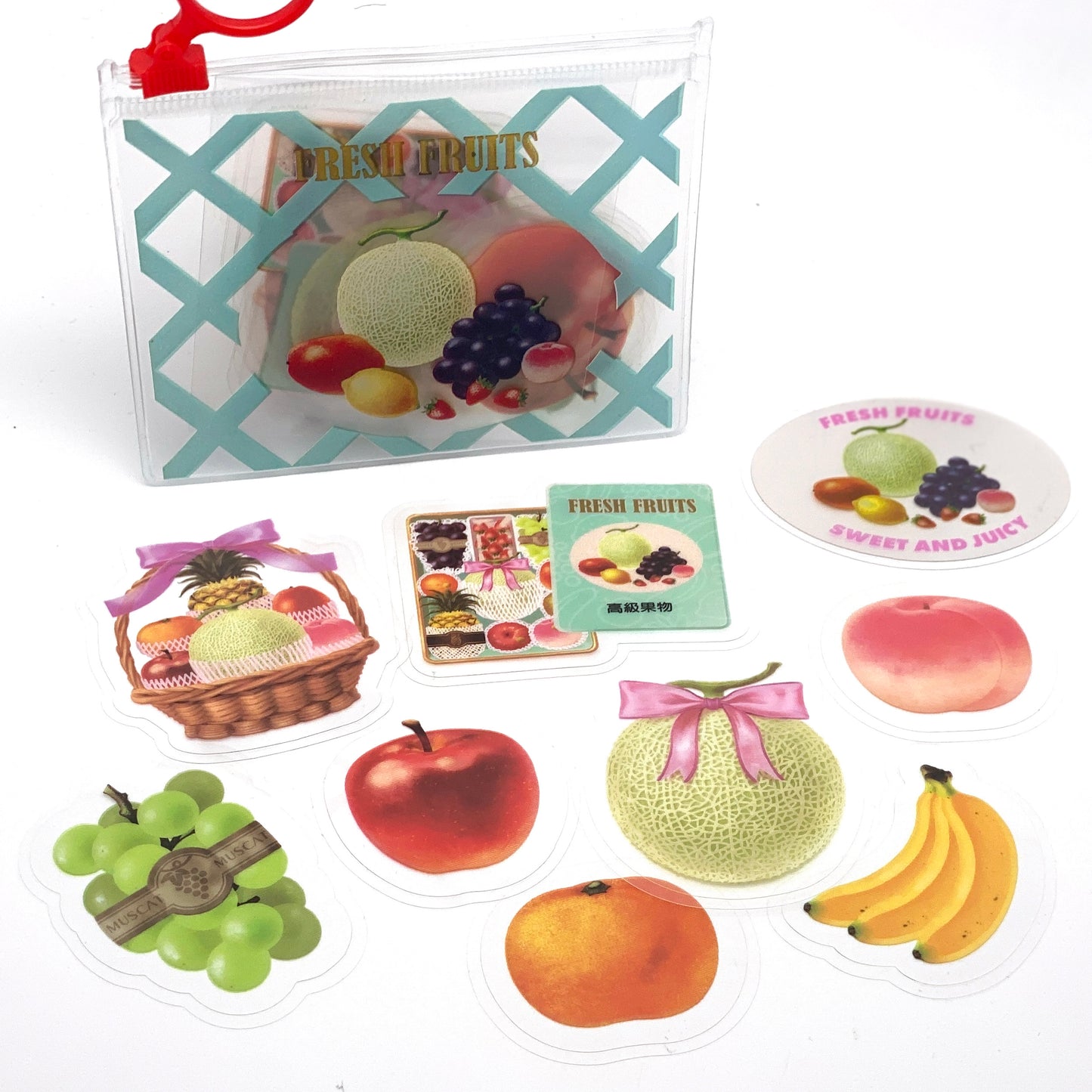 Obst im Zip Bag - Sticker / Aufkleber