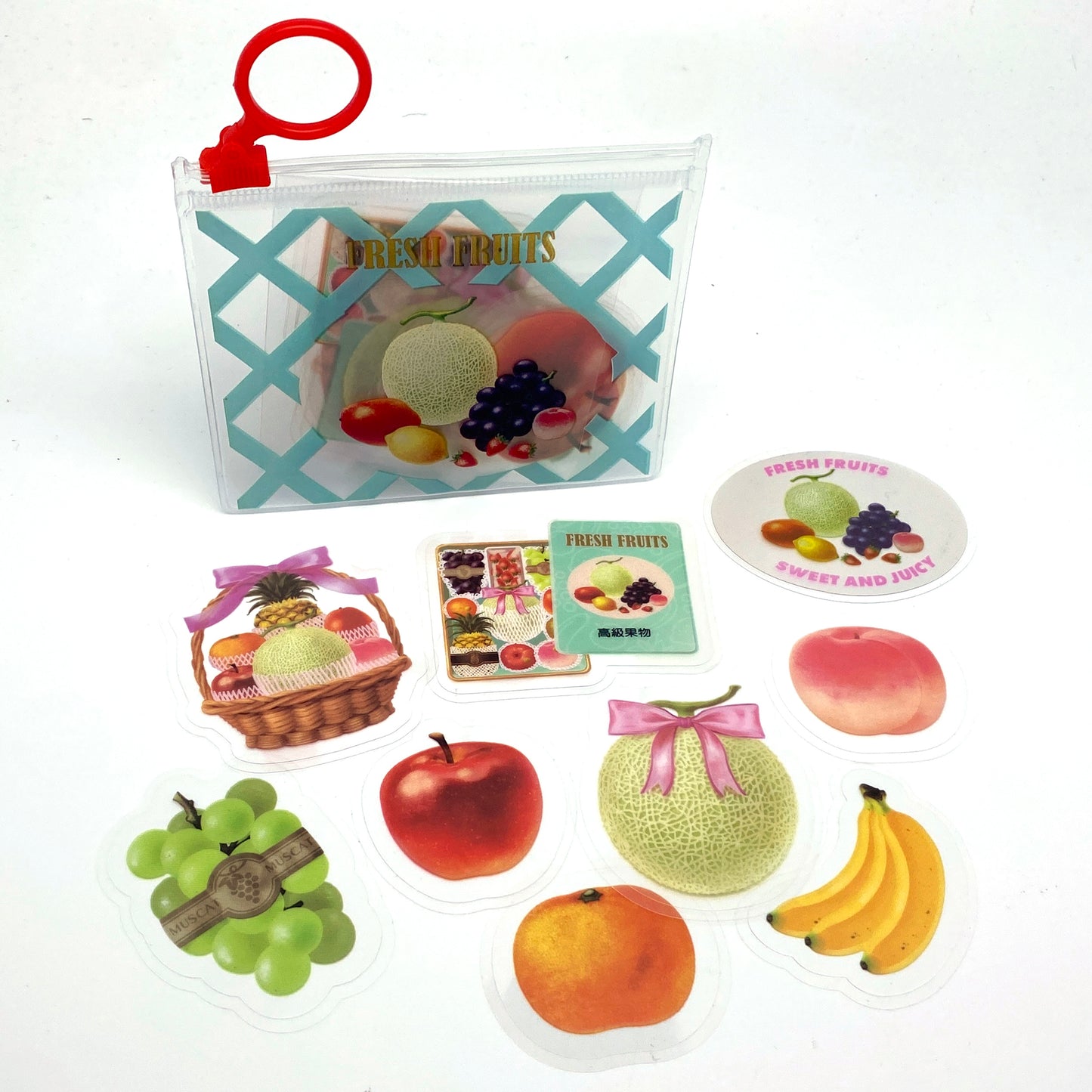 Obst im Zip Bag - Sticker / Aufkleber