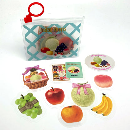 Obst im Zip Bag - Sticker / Aufkleber