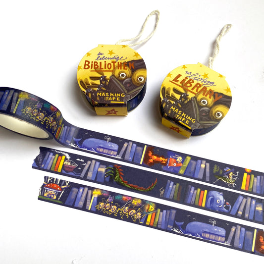Die lebendige Bibliothek - Washi Tape/Masking Tape 15mm