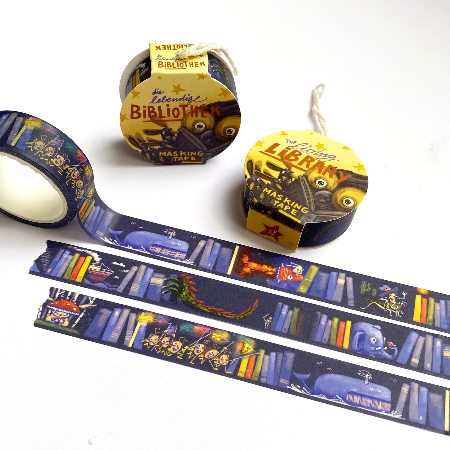 Die lebendige Bibliothek - Washi Tape/Masking Tape 15mm