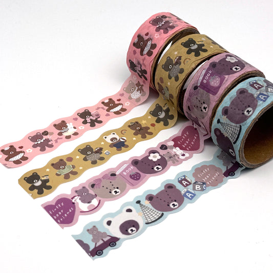 Teddy Bären - Kontur Washi Tape/Masking Tape
