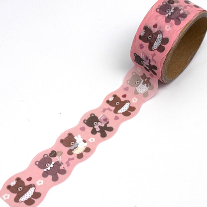 Teddy Bären - Kontur Washi Tape/Masking Tape