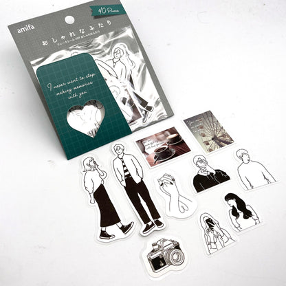 City People - Papieraufkleber, Sticker