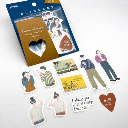 City People - Papieraufkleber, Sticker