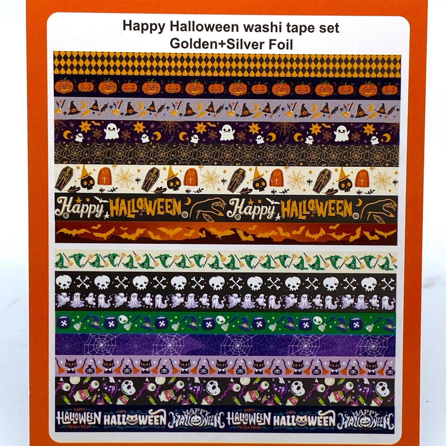 Halloween - 16er Set Washi Tape