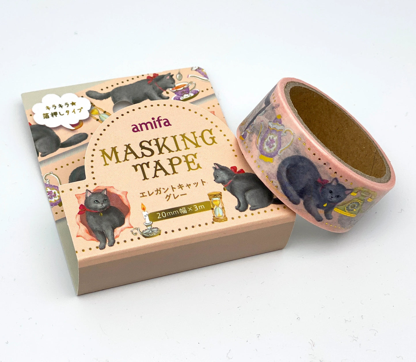 Elegant Cat - Masking Tape, Washi Tape 20mm x 3 M