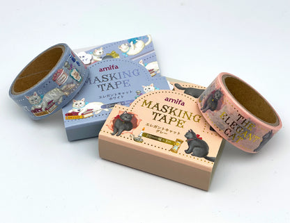 Elegant Cat - Masking Tape, Washi Tape 20mm x 3 M