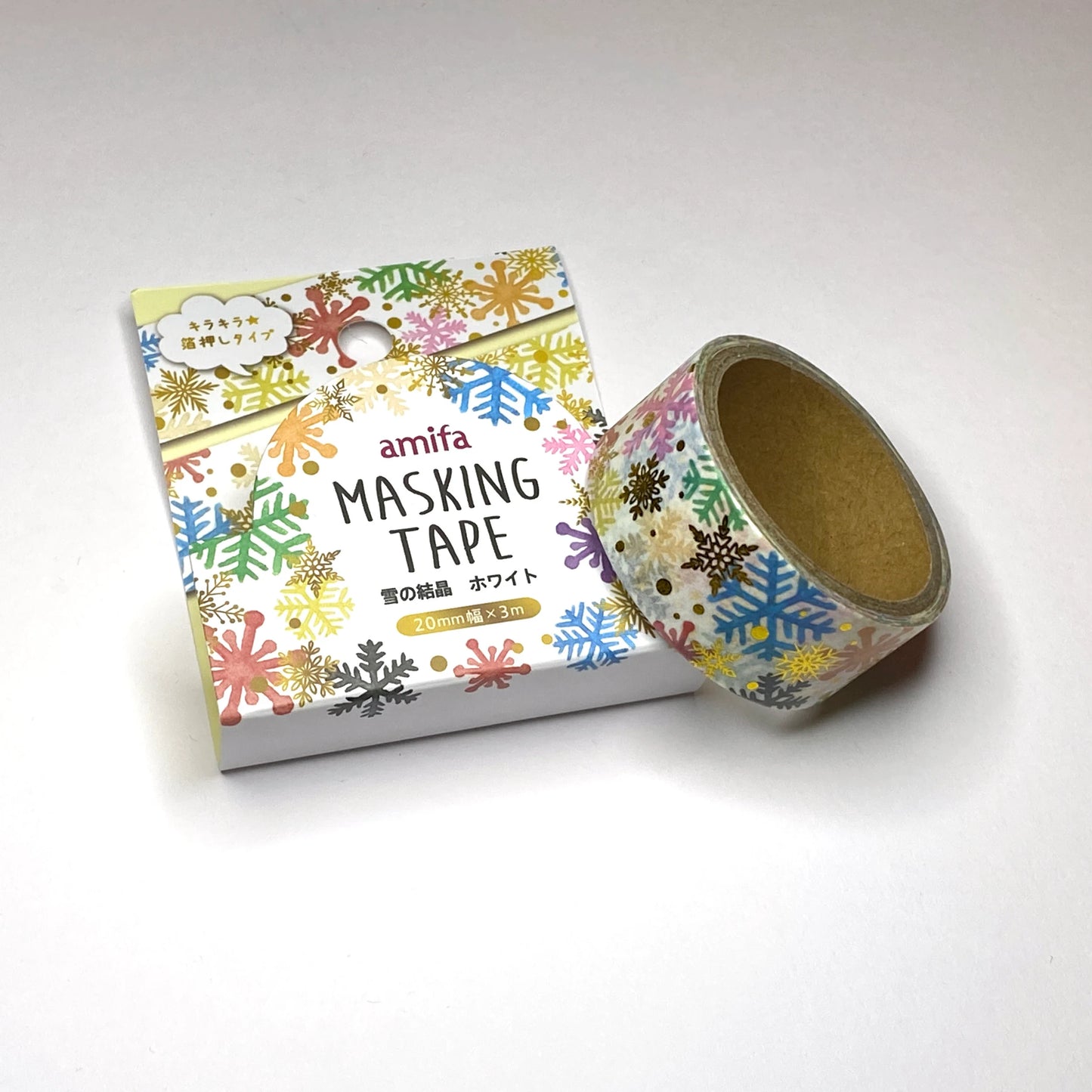 Schneeflocken mit Silber/Gold - Washi Tape/Masking Tape 20mm x 3m