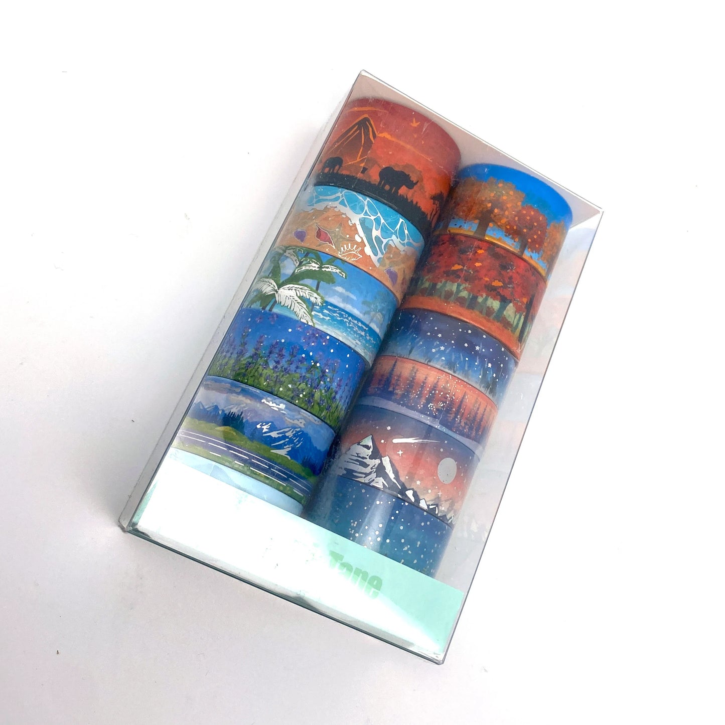 12er Jahreszeiten - Washi Tape mit Folienapplikation