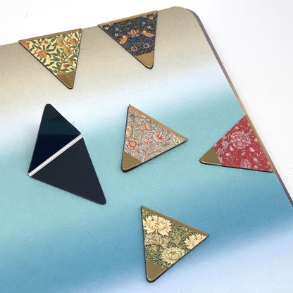 William Morris  Dreieck - Magnetlesezeichen 6er Set