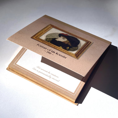Art Sticky Notes Set – Klimt The Kiss, Munch The Scream, Cottage Garden, Portrait Ida Roessler – Haftnotizen Block