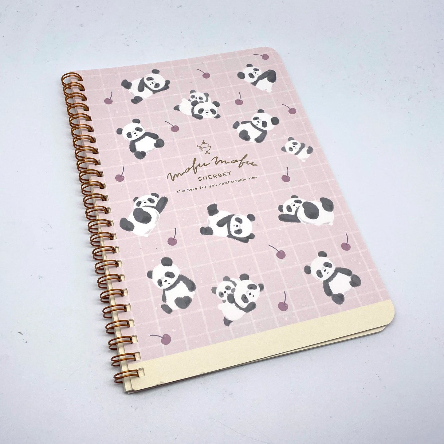 Panda -  Notizheft, Notebook, Ringheft liniert A5