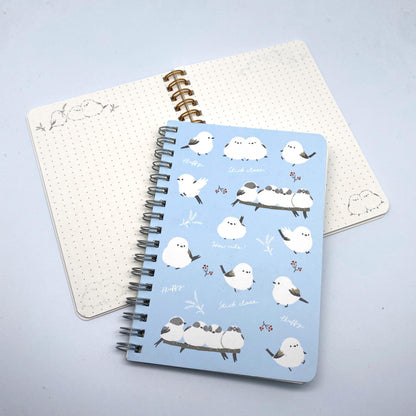 Vögel - Notizheft, Notebook, Ringheft gepunktet A6