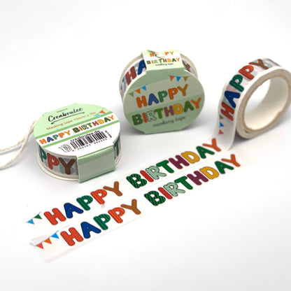 Happy Birthday -  Washi Tape/ 15 mm