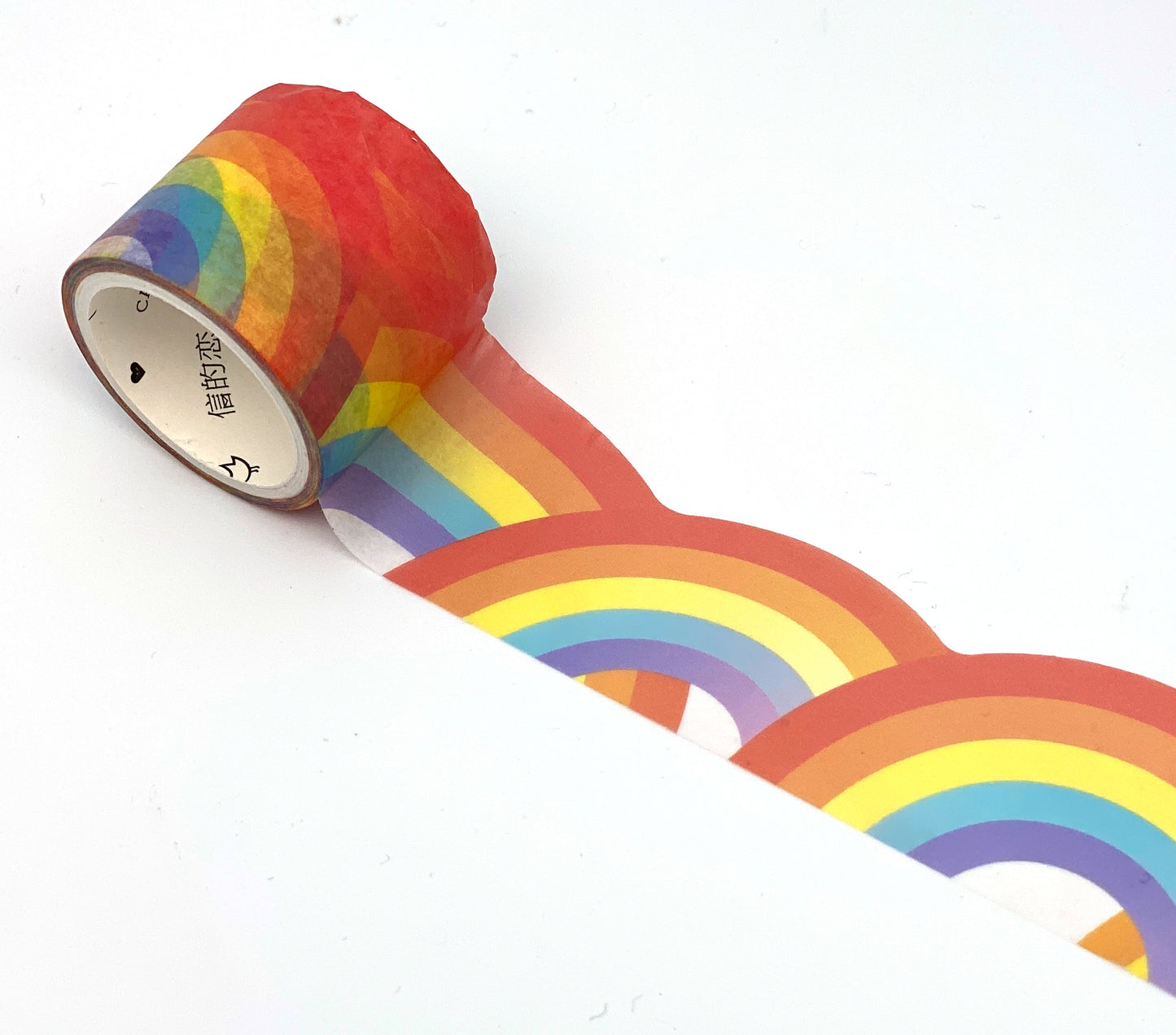 Regenbogen , Washi Tape/Masking Konturgeschnitten