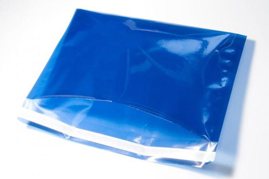 10 Snazzybags, blau, transparent durchscheinend