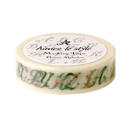 Flower Alphabets, Washi Tape/Masking Tape schmal