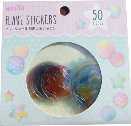 Bubbles & Stars", Sticker, Folienaufkleber,