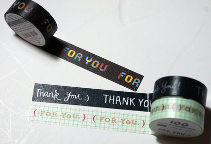For you / Thank you masking Tape 6 m x 15 mm