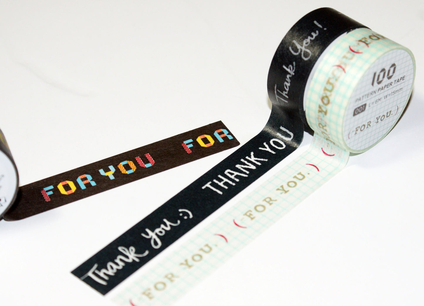 For you / Thank you masking Tape 6 m x 15 mm