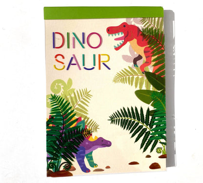Dinosaurier Sticker Mäppchen Notizblock