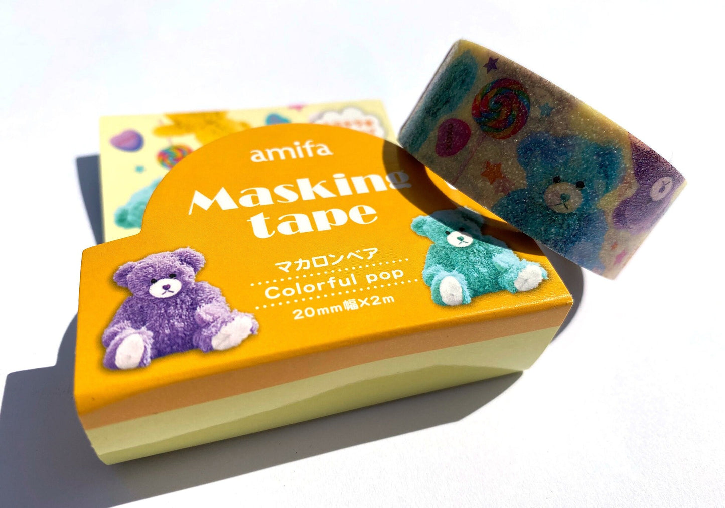 Teddybär Sticker - Haftnotiz - Masking Tape